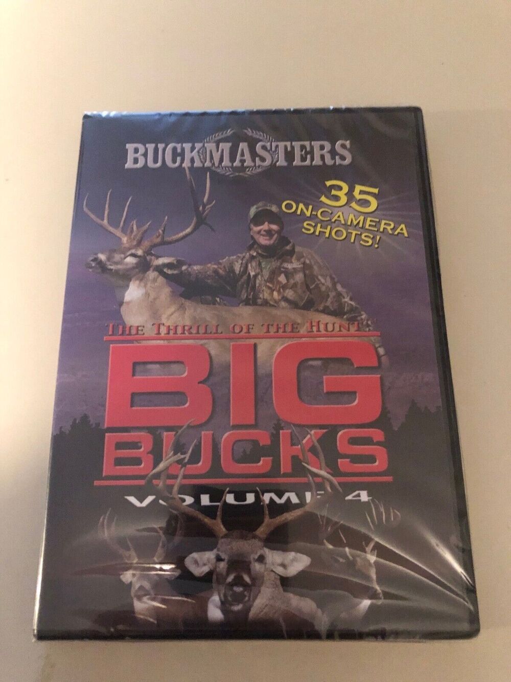 Buckmasters The Thrill‎ of the Hunt BIG BUCKS Volume 4  (DVD)  Sealed.